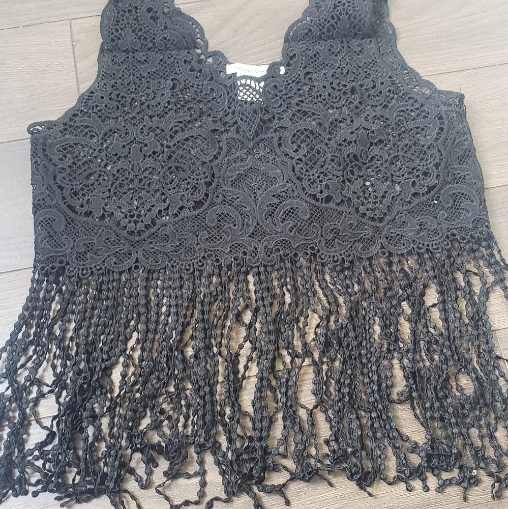 Black crop top